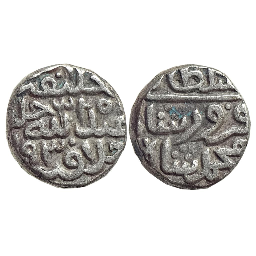 Delhi Sultan Muhammad bin Firuz No Mint Billon 5/6th Tanka