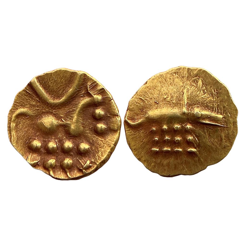 Hoysalas of Dwarasamudra Gold Fanam