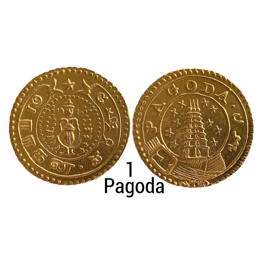 EIC Madras Presidency No date 1808-1815 issue Gold Pagoda