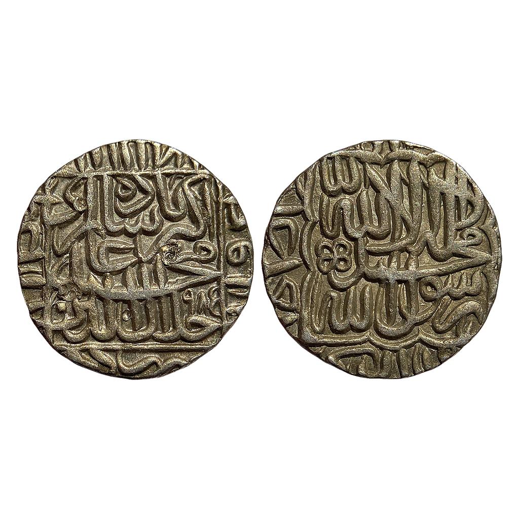 Mughal Akbar Hazrat Delhi Mint Silver Rupee