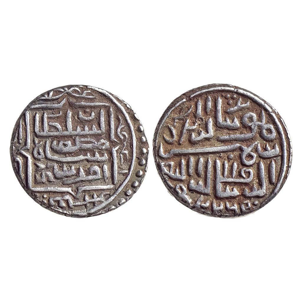 Gujarat Sultan Shams al-Din Muzaffar II Mustafabad Mint Silver Tanka