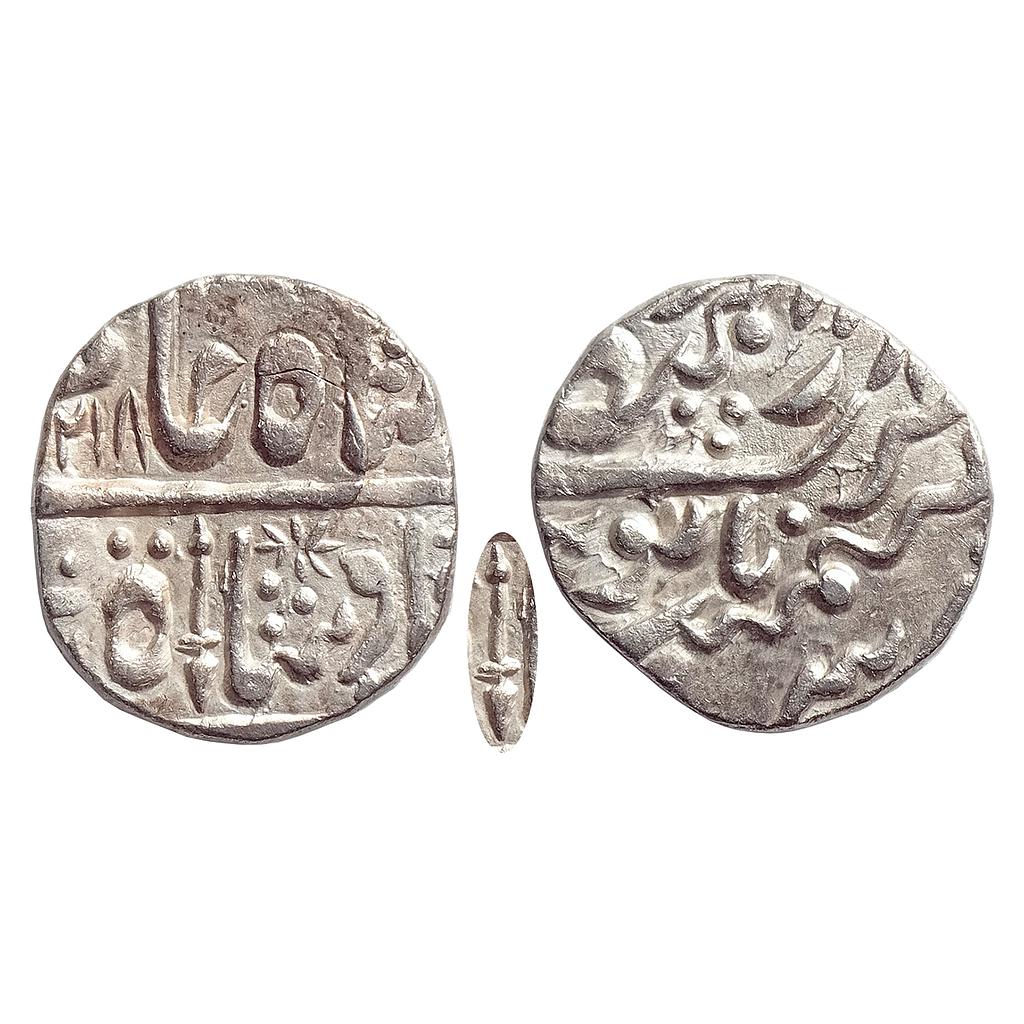 Jodhpur State INO Shah Alam II Dar al Mansur Jodhpur Mint Silver Rupee