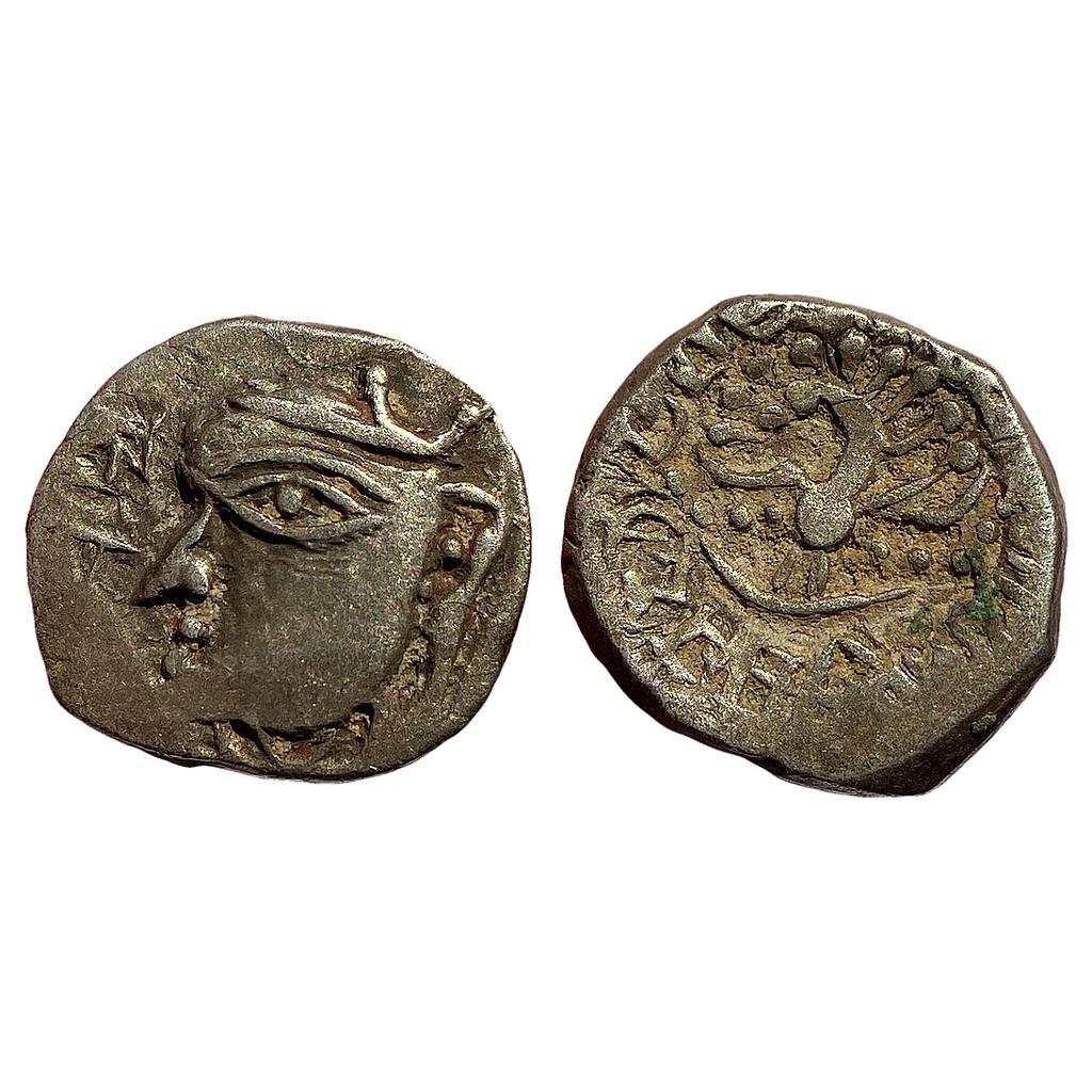 Ancient Harshavardhana Silver Dramma