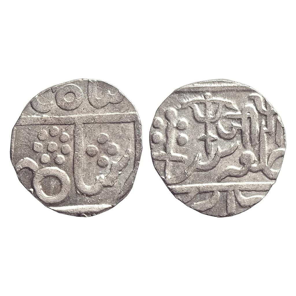 Gwalior State Jayaji Rao Jee in Nagari Lashkar Mint Silver Rupee