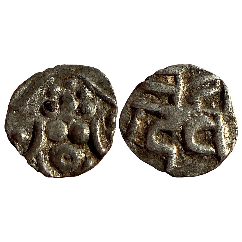Hindu Medieval Kalachuris of Ratnapur Ratnadeva Silver Fraction Unit