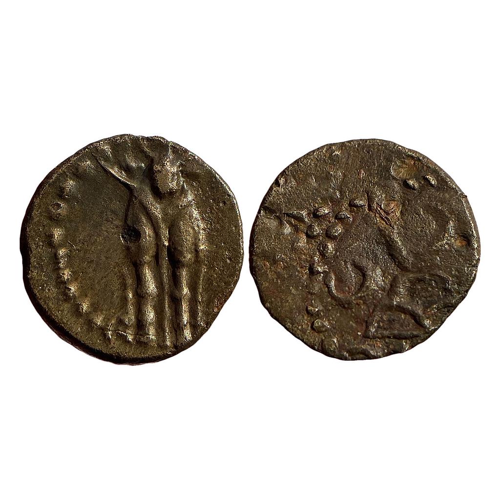 Ancient Western Kshtrapas Kardamaka Dynasty Copper Unit