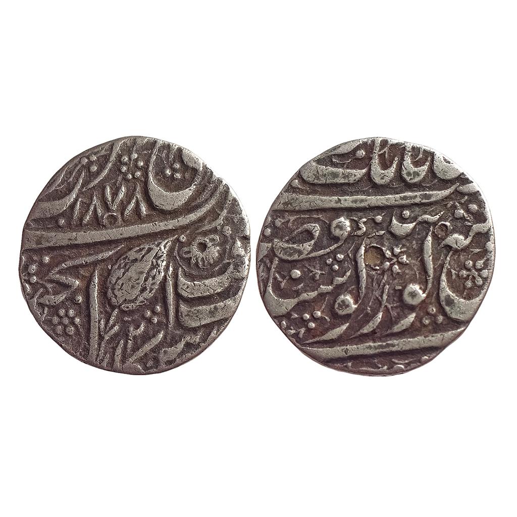 IK Sikh Empire Ranjit Singh VS 1878 NanakShahi couplet Amritsar Mint Silver Rupee