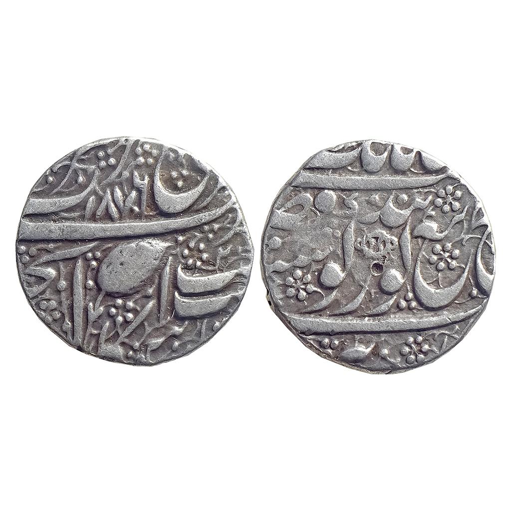 IK Sikh Empire Ranjit Singh VS 1876 Nanakshahi couplet Amritsar Mint Silver Rupee