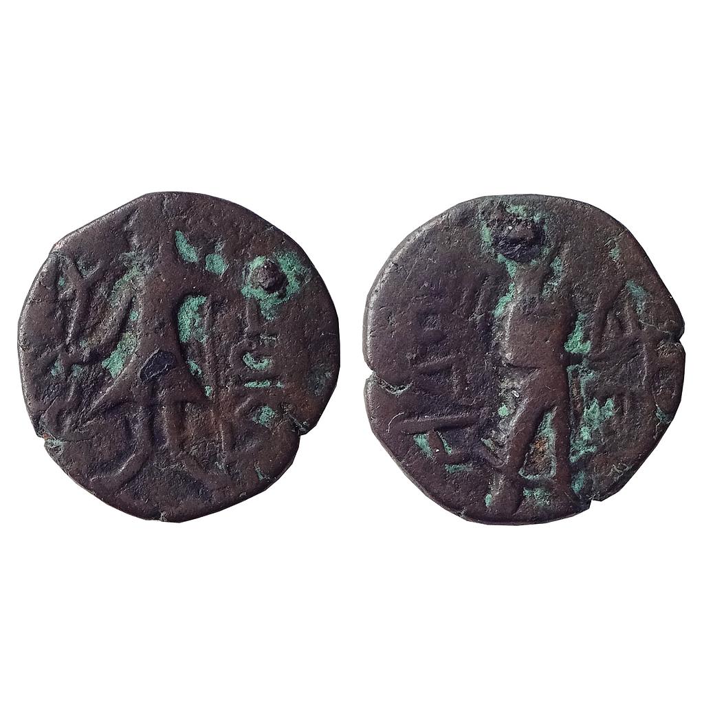 Ancient Kushan Kanishka I AE Copper "Quarter Unit"