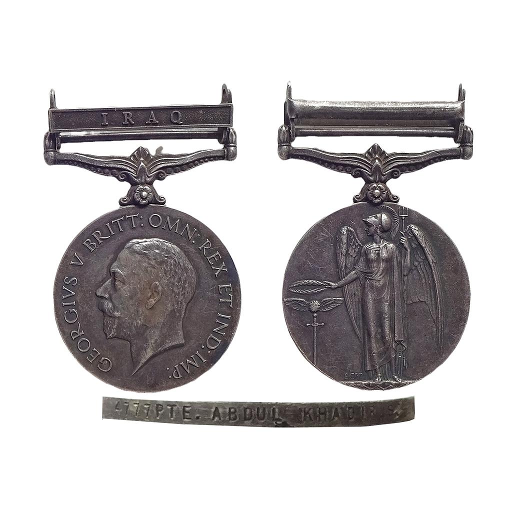 General Service Medal George V Iraq bar Silver Medal
