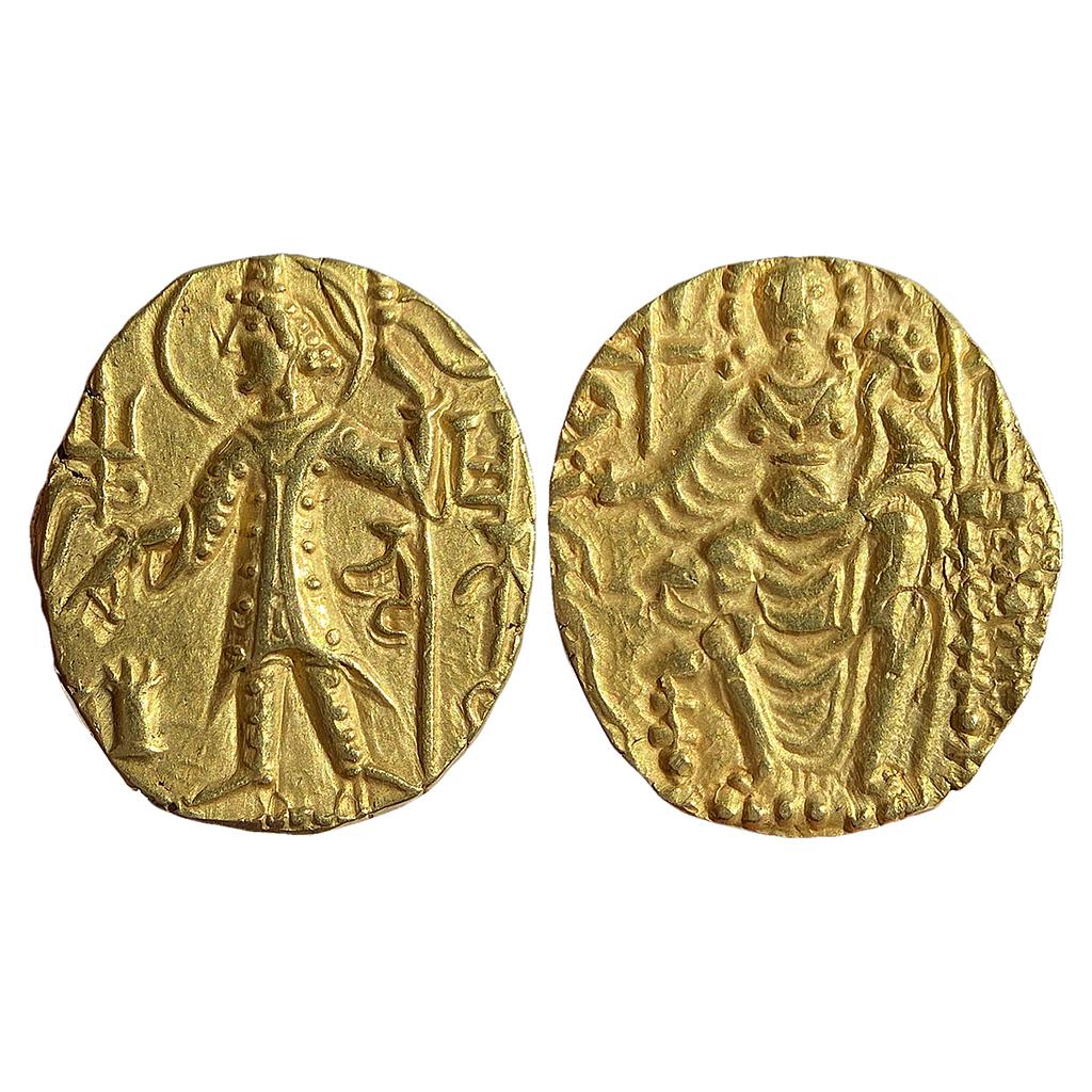 Ancient Late Kushana Shaka Series Gold Dinara