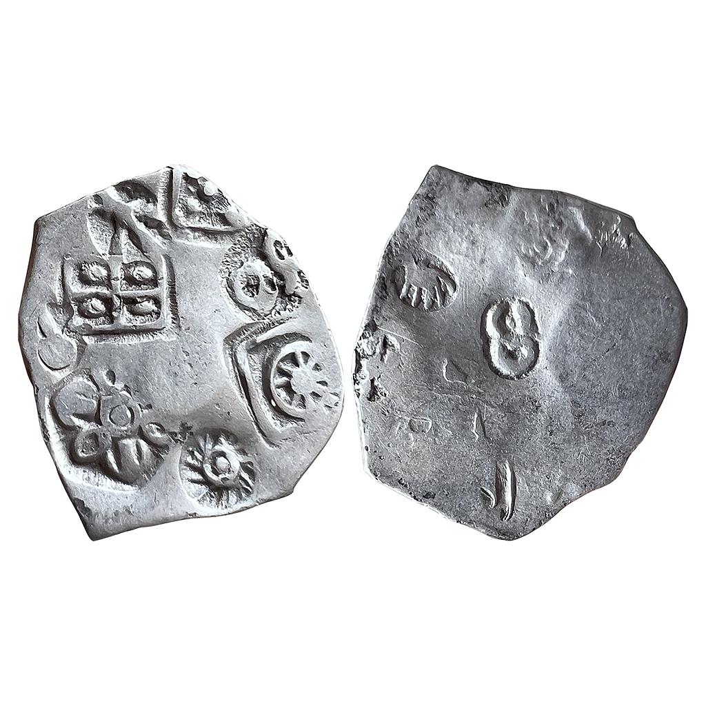 Ancient Punch Marked Coinage Magadha Mahajanapada Silver Karshapana