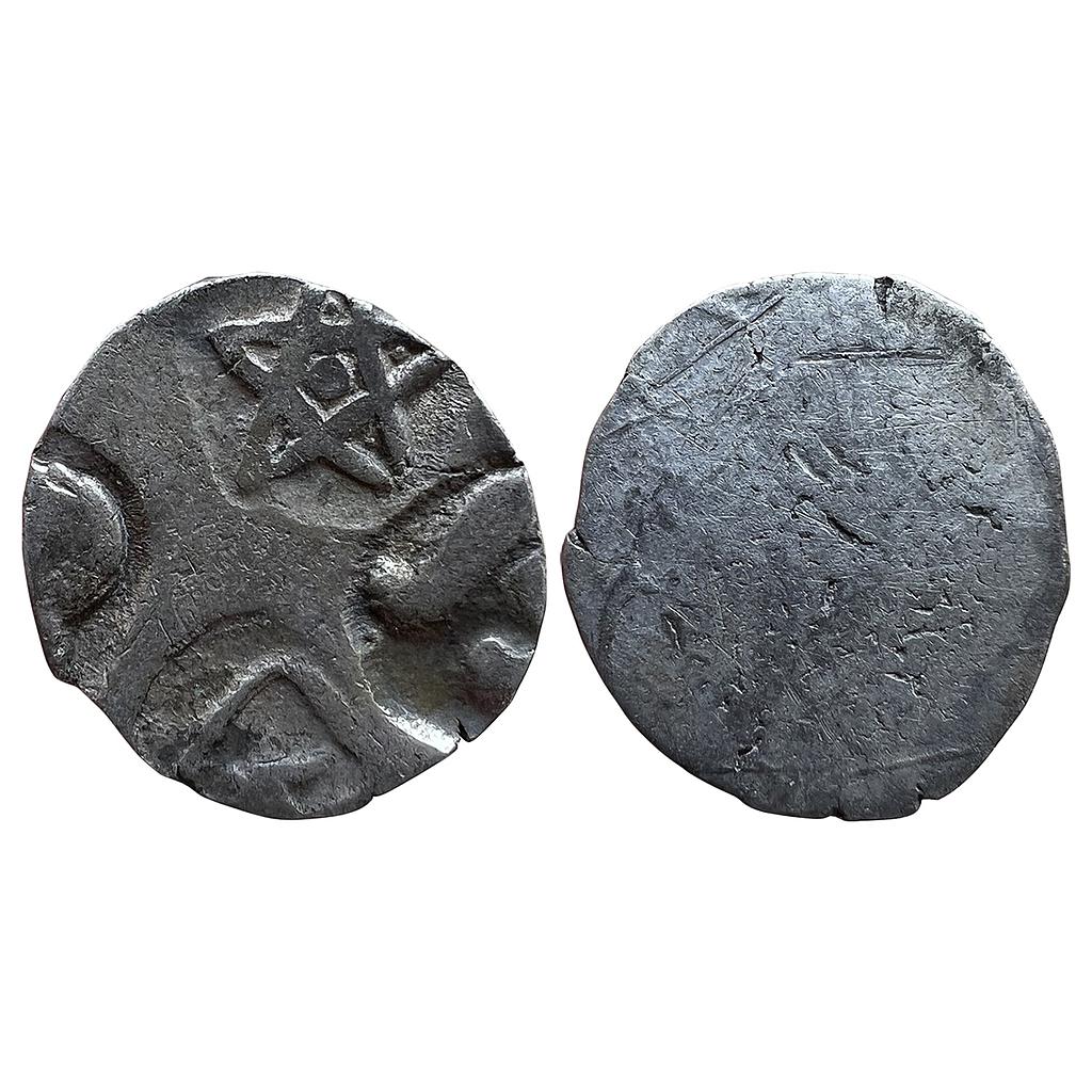 Ancient Punch Marked Coinage Kosala Mahajanapada Silver 1/2 Vimshatika
