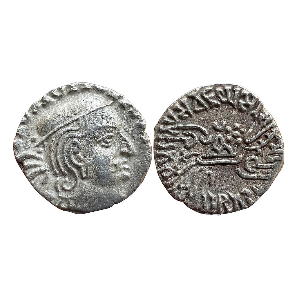 Ancient Western Kshatrapas Kardamaka family Vijayasena son of Damasena Silver Dramma