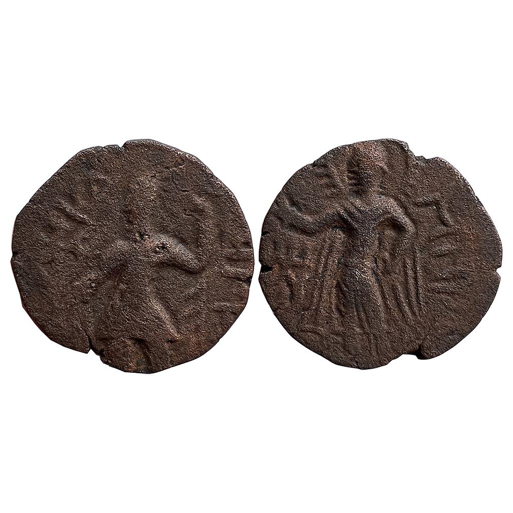 Ancient Kushanas Kanishka I Copper Drachm