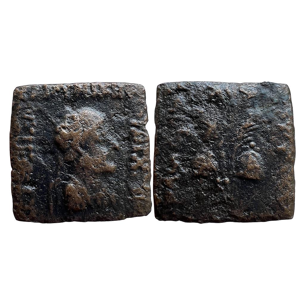 Ancient Indo-Greek Archebios Bronze Quadruple Unit