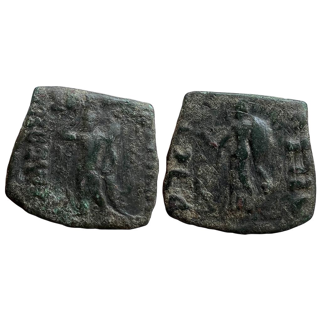 Ancient Indo-Scythians Vonones and Spalahores Bronze Quadruple