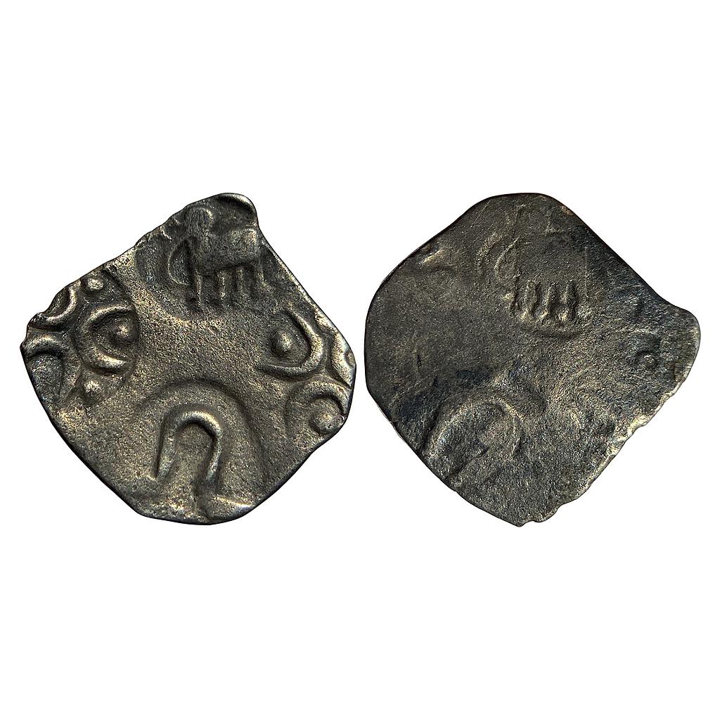 Ancient Punch Marked Coinage Betul &amp; Tapti valley  attributable Avanti Mahajanapada Silver Punchmark