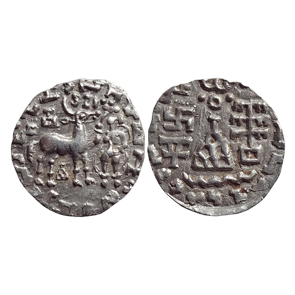 Ancient Kunindas Tribal Republic Amoghabhuti Silver Drachm