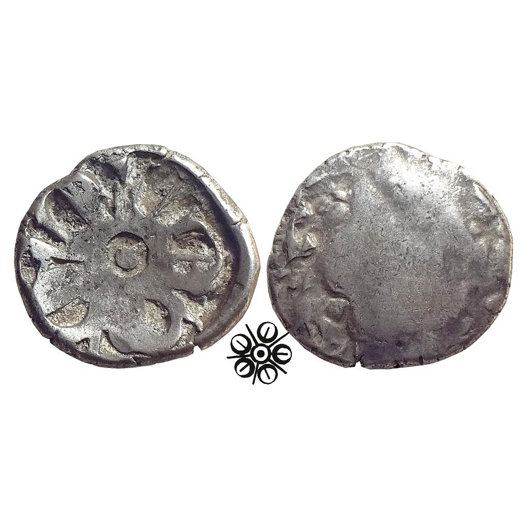 Ancient Archaic Punch Marked Coinage Attributed to Gandhara Janapada Local Swat Valley type Silver 2 Shana or 1/4 Shatamana