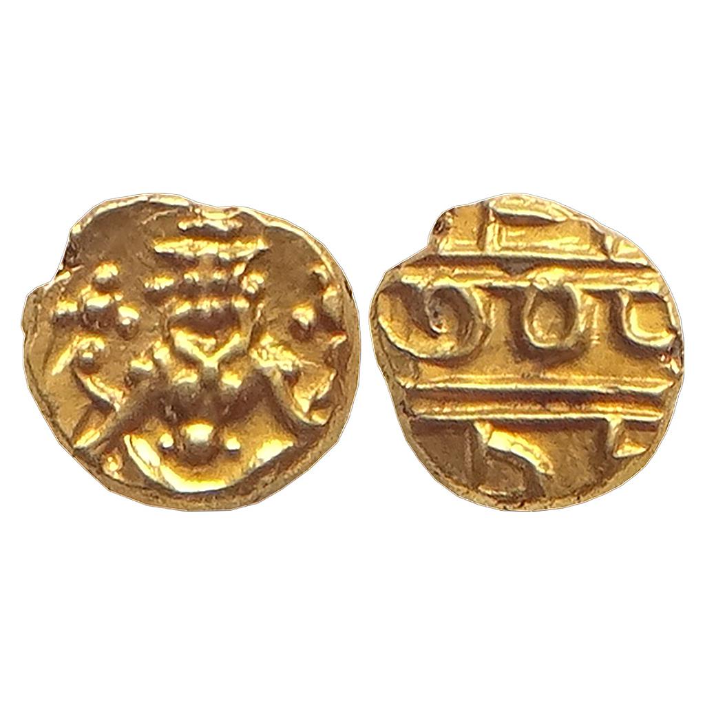 Princely States Mysore Krishna Raja Wodeyar "Gold Fanam"