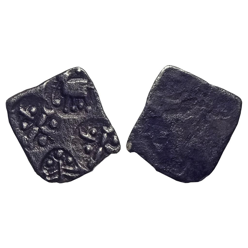 Ancient Ashmaka Janapada Godavari Valley Silver "1/2 Karshapana"