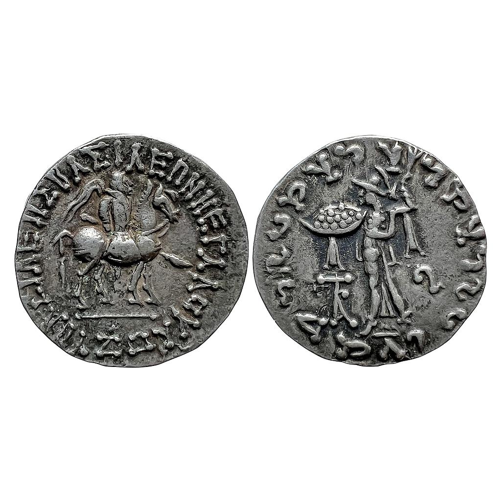 Ancient Indo-Scythians Azes Silver Tetradrachm