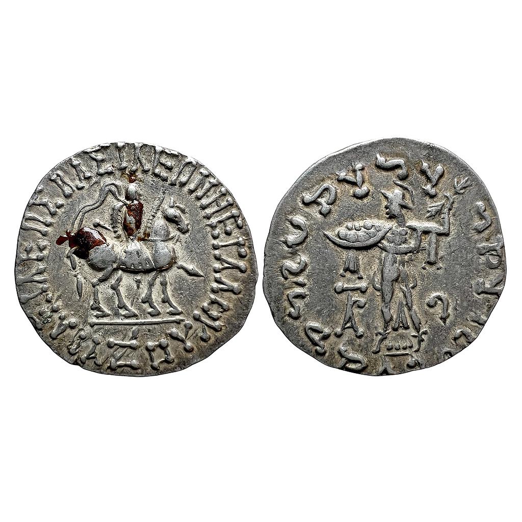 Ancient Indo-Scythians Azes Silver Tetradrachm