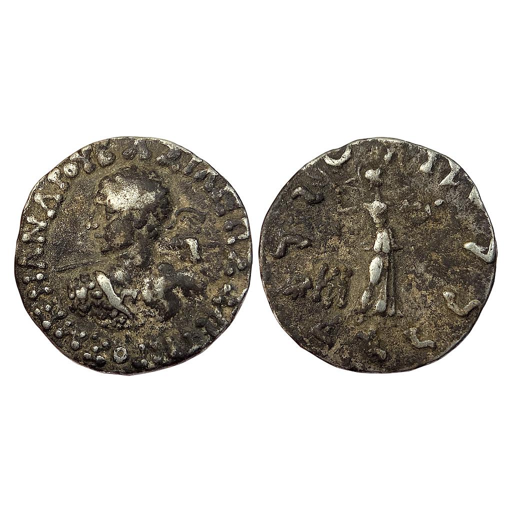 Ancient Indo Greek Menander I Silver Drachma