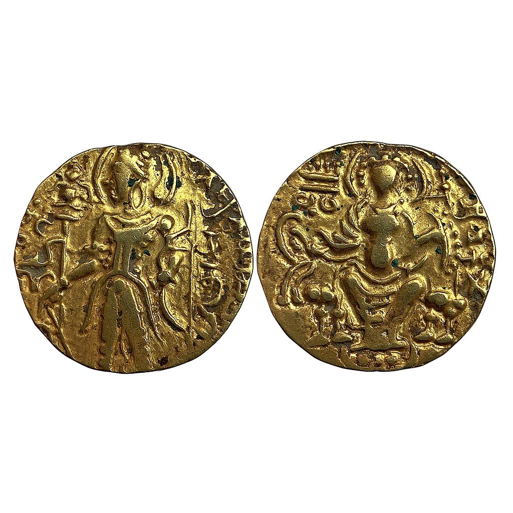 Ancient Guptas Chandragupta I Reverse Archer type Gold Dinara