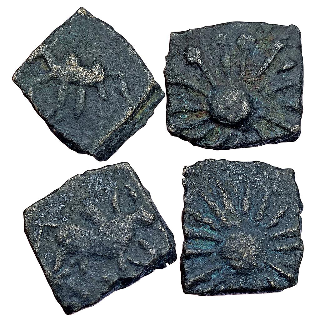 Ancient Pre Satavahana Patalatolata series Vidarbha Set of 2 Coins Copper Unit
