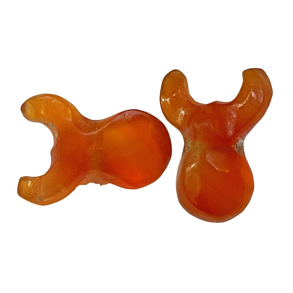 Ancient Carnelian stone in taurine shape Beads Primitive Money