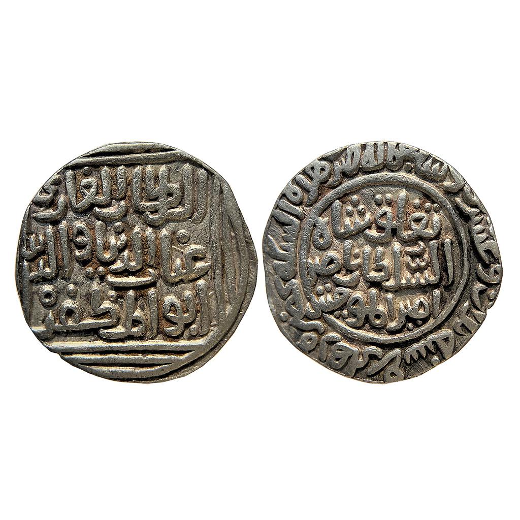 Delhi Sultan Ghiyath Al-Din Tughluq Shah Hadrat Delhi Mint Silver Tanka