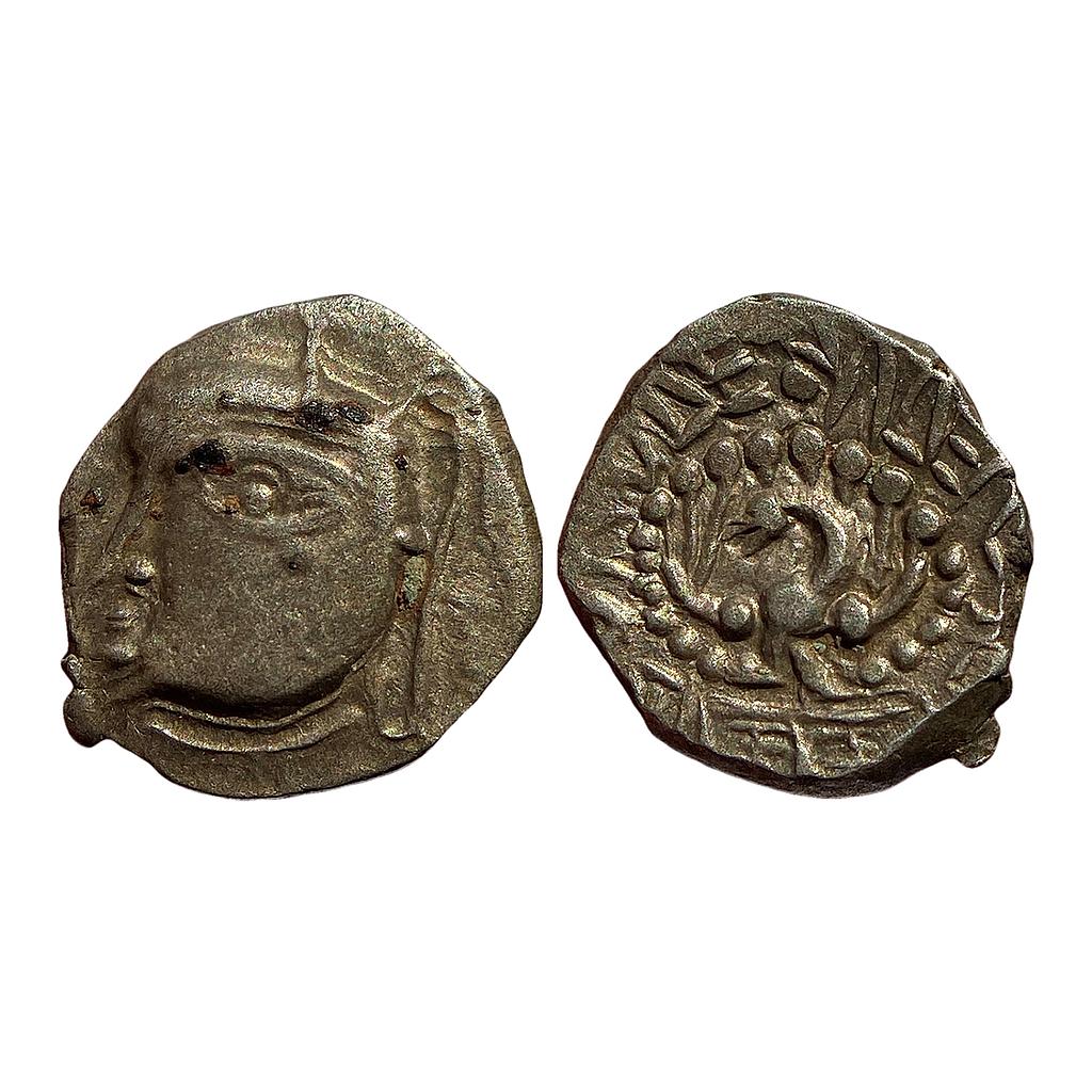 Ancient Harshavardhana Silver Dramma