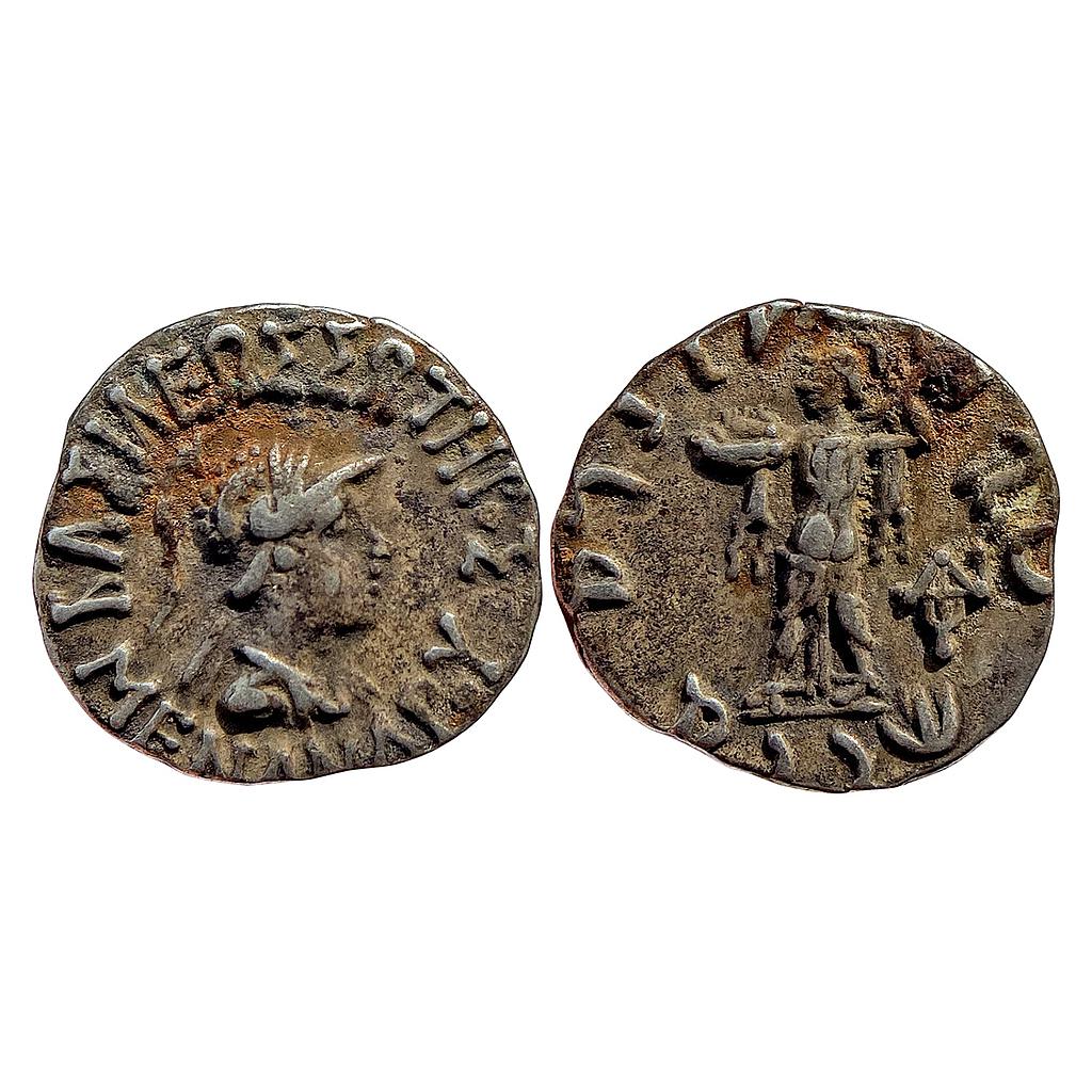 Ancient Indo-Greeks Menander I Silver Drachm