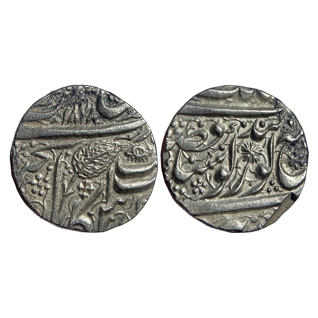 IK Sikh Empire Ranjit Singh VS 1878 Nanakshahi couplet Amritsar Mint Silver Rupee