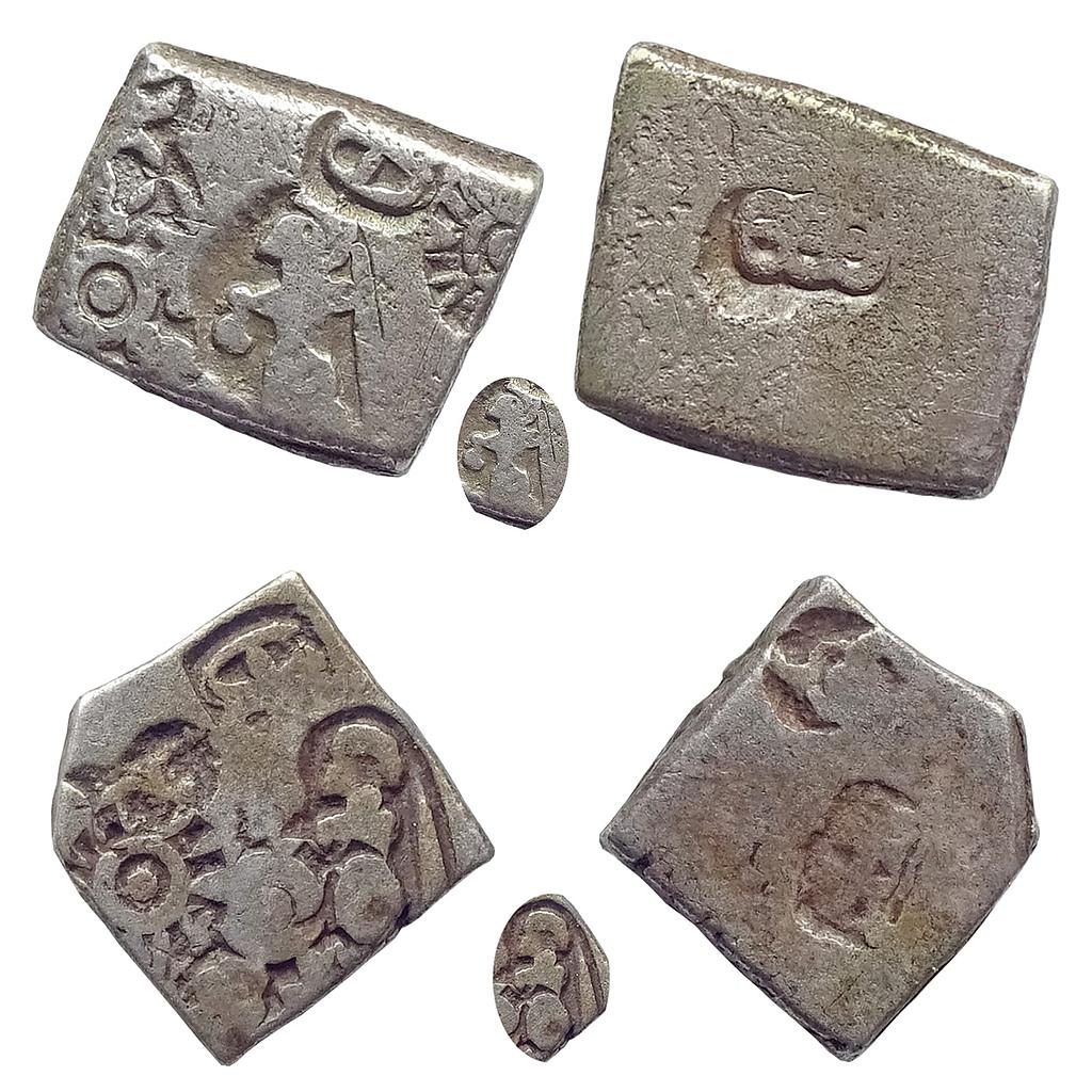 Ancient, Mauryan Magadha Imperial, PMC, Silver Karshapana, Human figure