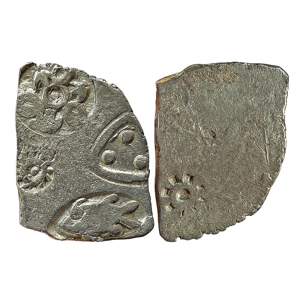 Ancient Punch Marked Coinage Magadha Mahajanapada from lower Middle Ganga Valley Series 0/1 Transitional Dumraon Hoard Type Silver Karshapana