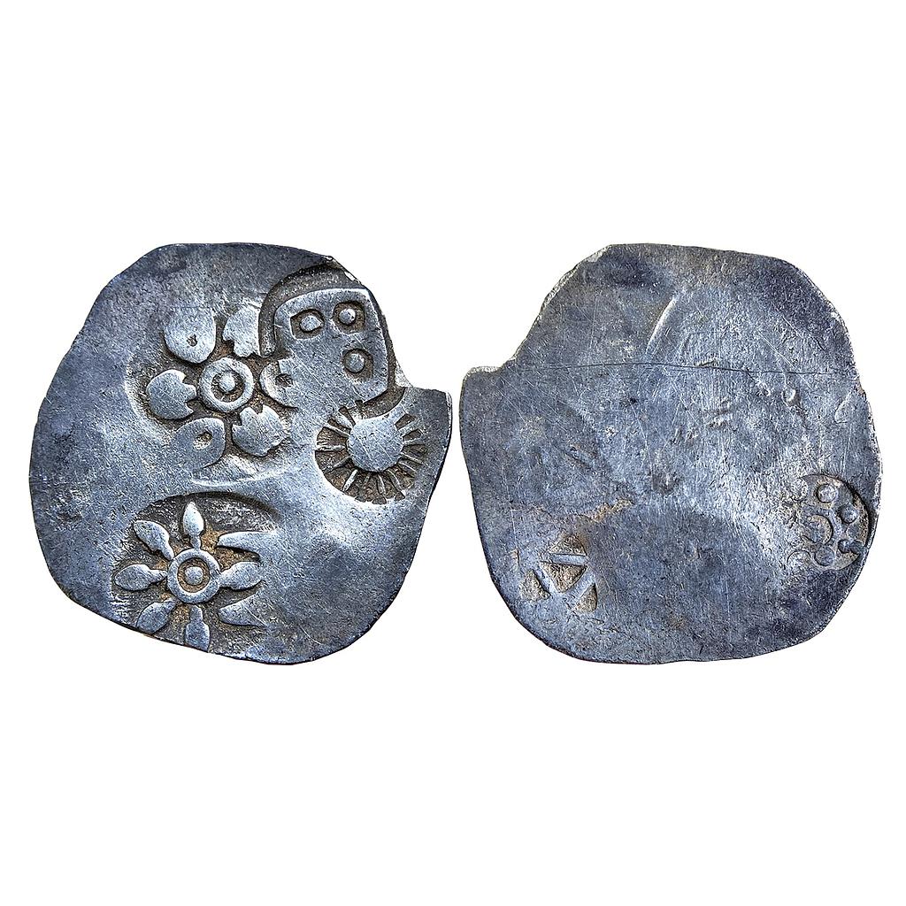 Ancient Punch Marked Coinage Magadha Mahajanapada from lower Middle Ganga Valley Series 0 Silver Karshapana
