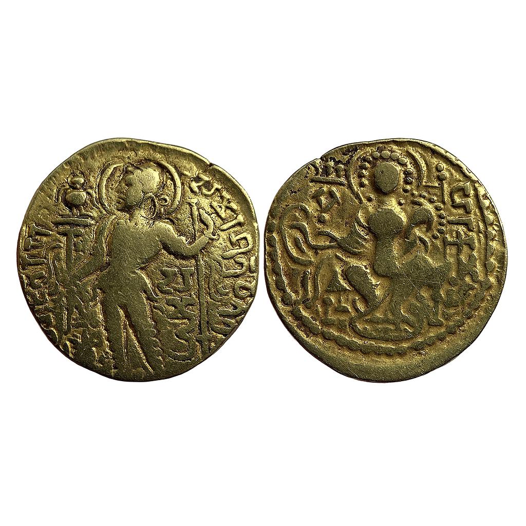 Ancient Guptas Samudragupta Javelin type Gold Dinara