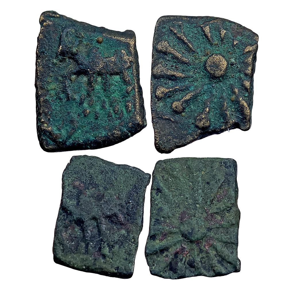 Ancient Pre Satavahana Patalatolata series Vidarbha Set of 2 Coins Copper Unit