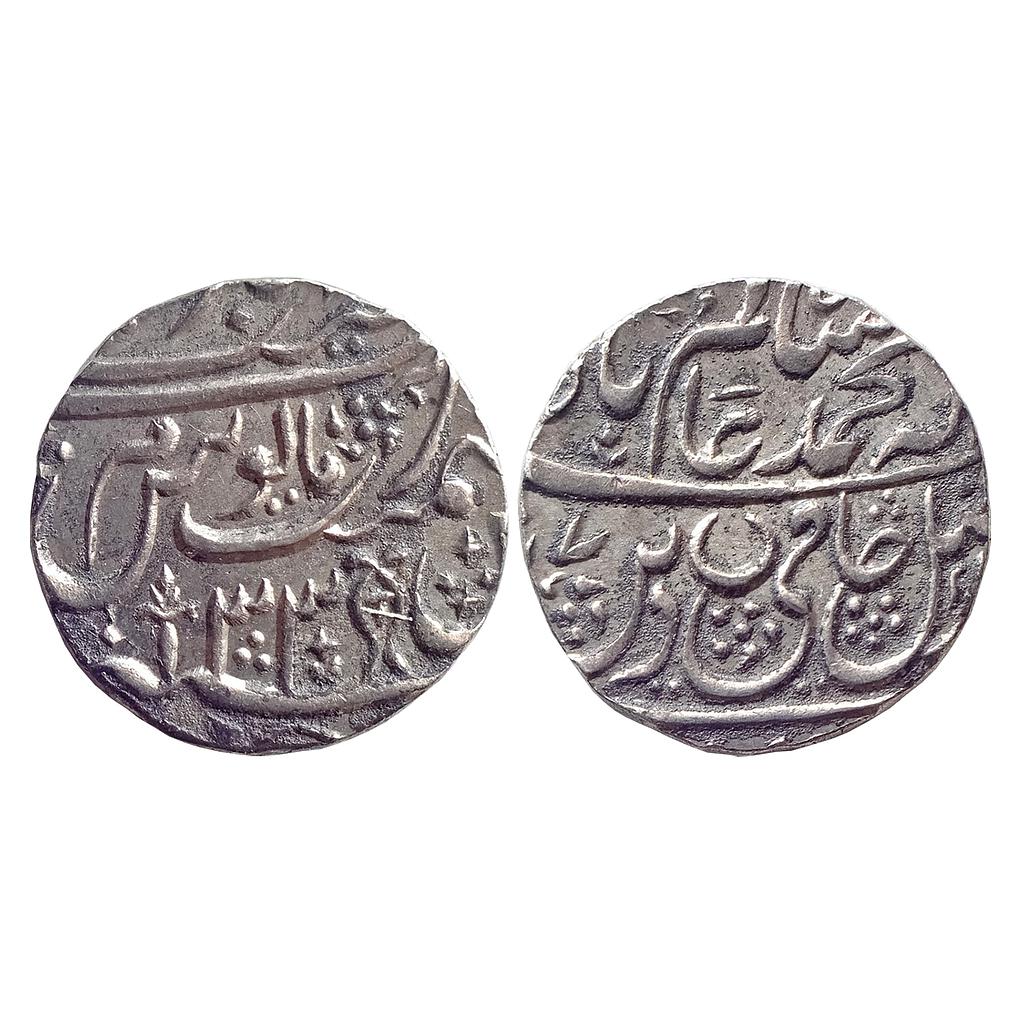 Awadh State INO Shah Alam II Najibabad Mint Silver Rupee