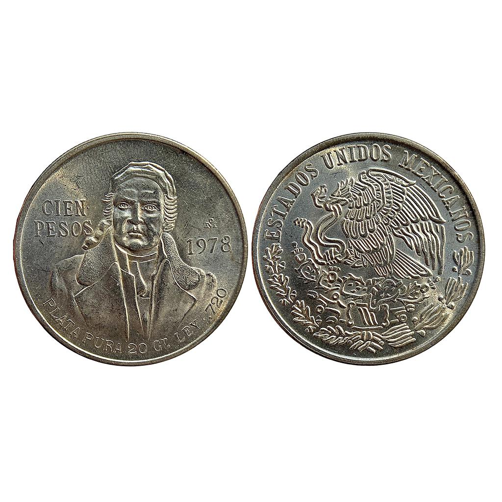 Mexico United Mexican States Silver (.720) Cien (100) Pesos