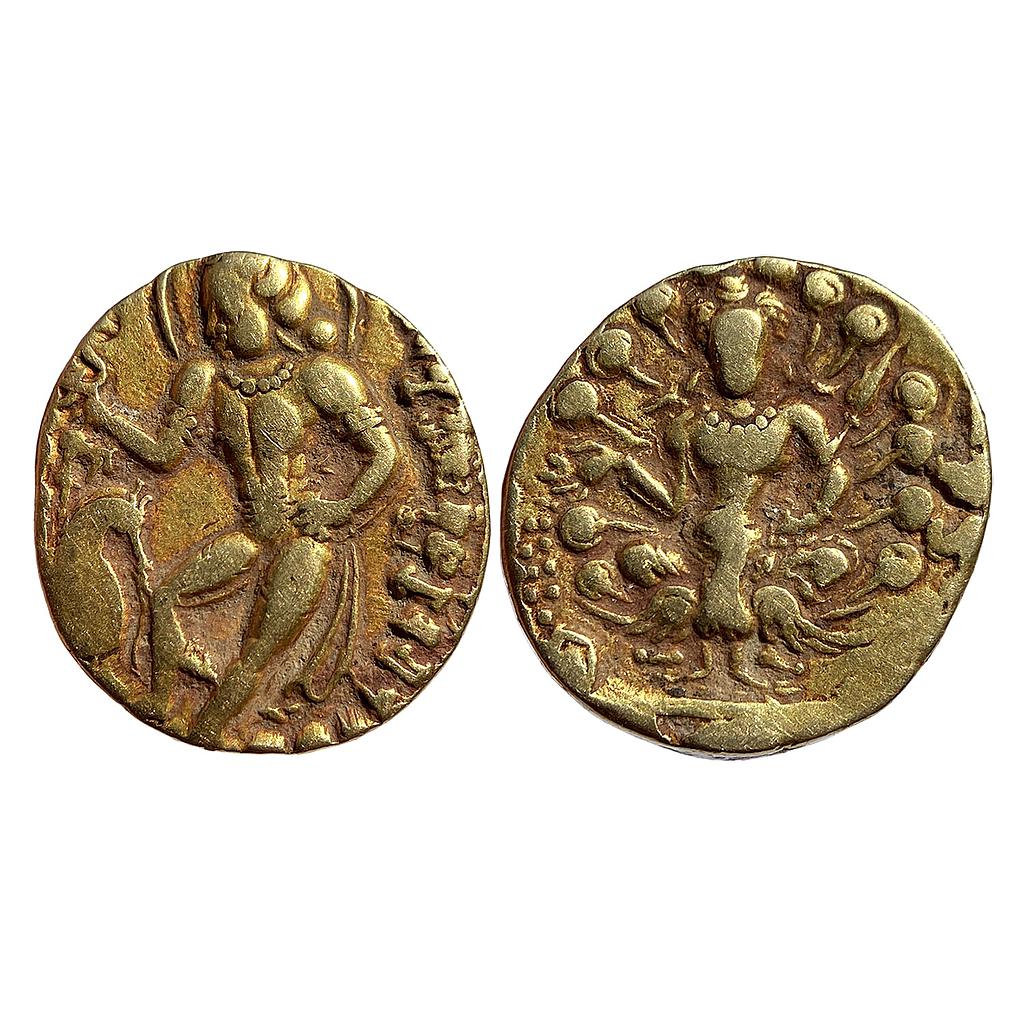 Ancient Guptas Kumaragupta I Kartikeya type Gold Dinar