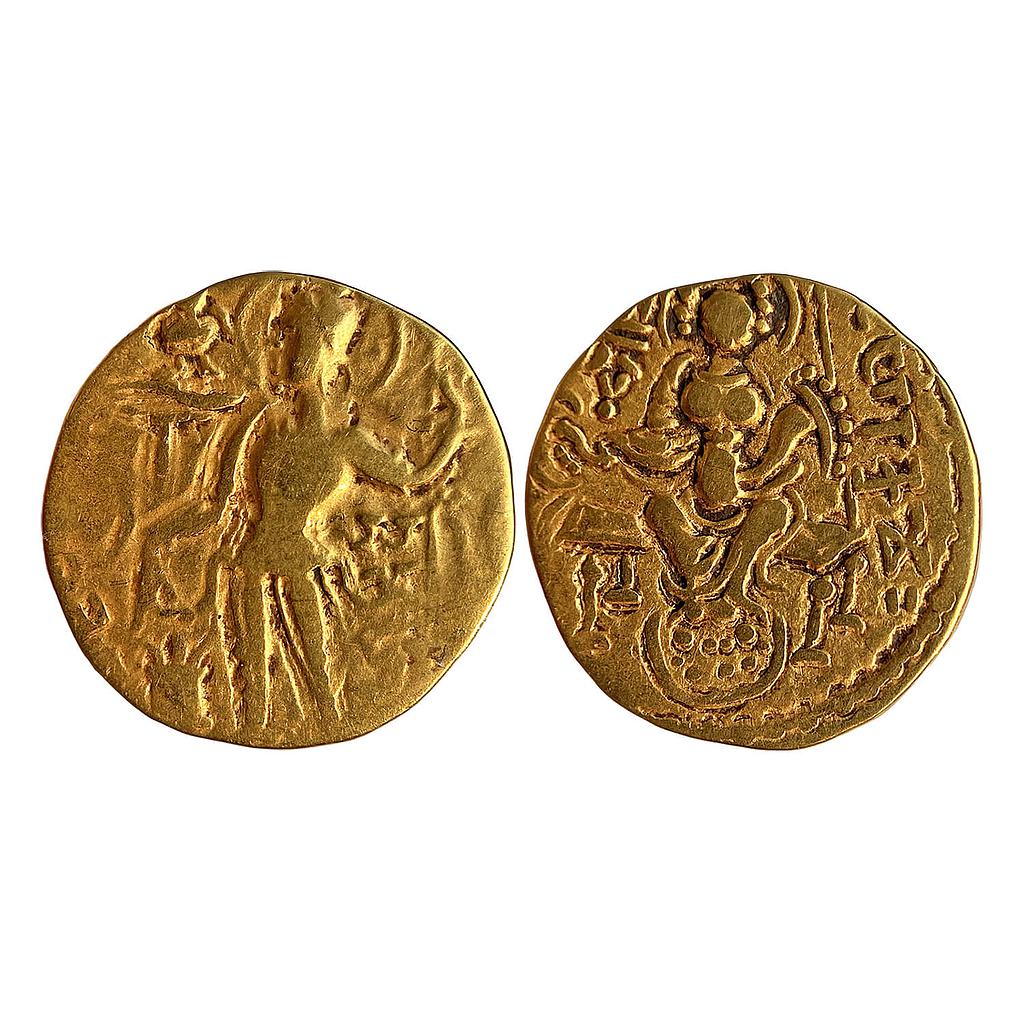 Ancient Guptas Samudragupta Javelin type Gold Dinara