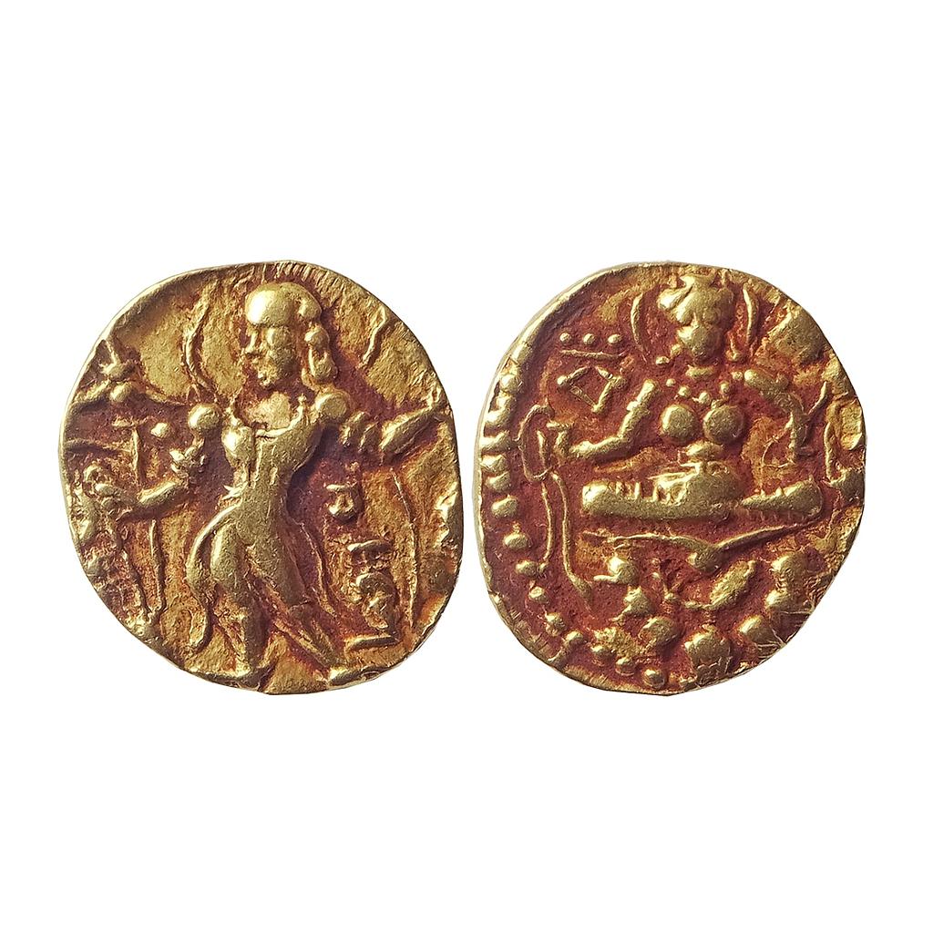 Ancient Guptas Chandragupta II Gold Dinar Archer type