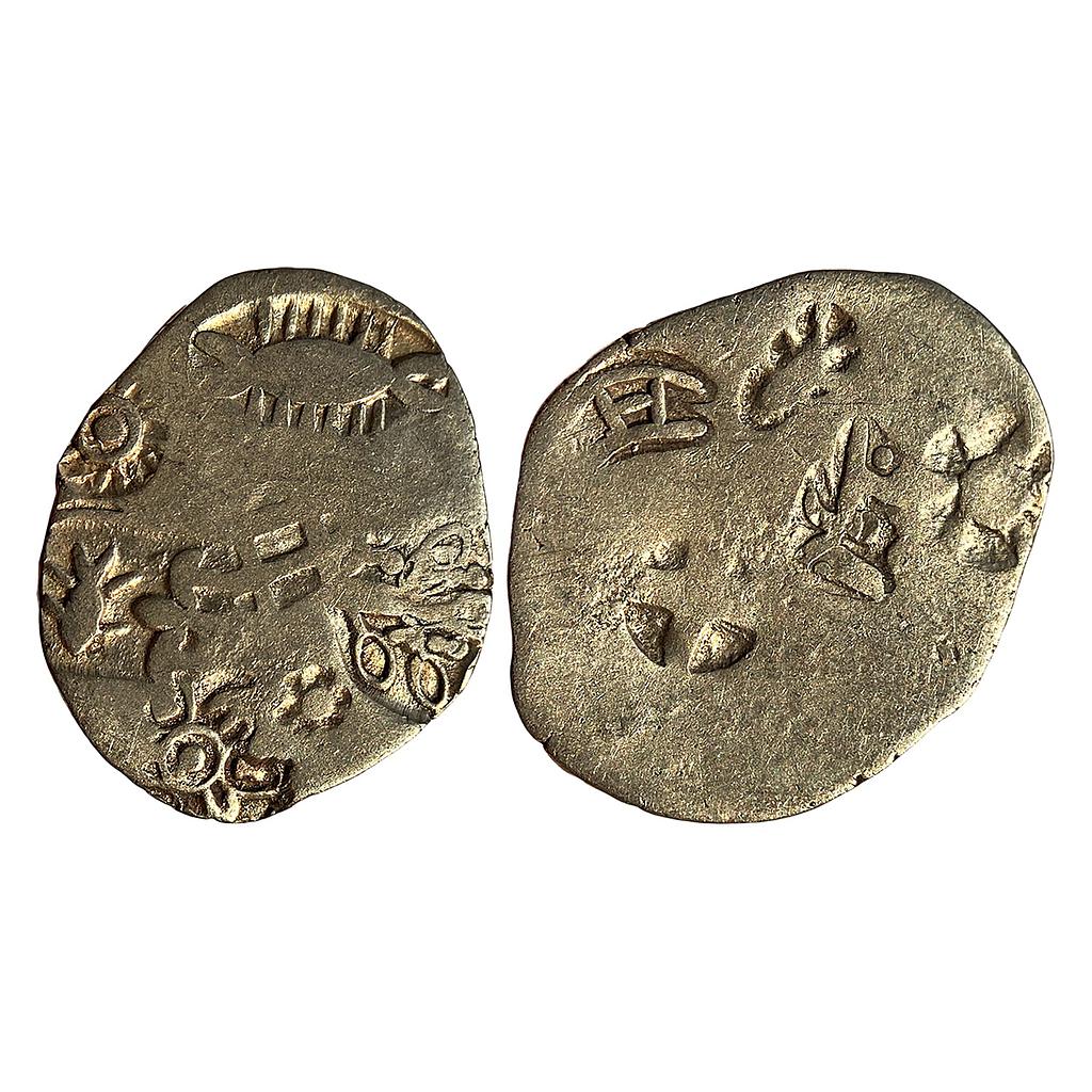 Ancient Punch Marked Coinage Nanda empire from lower Middle Ganga Valley Series II Silver Karshapana