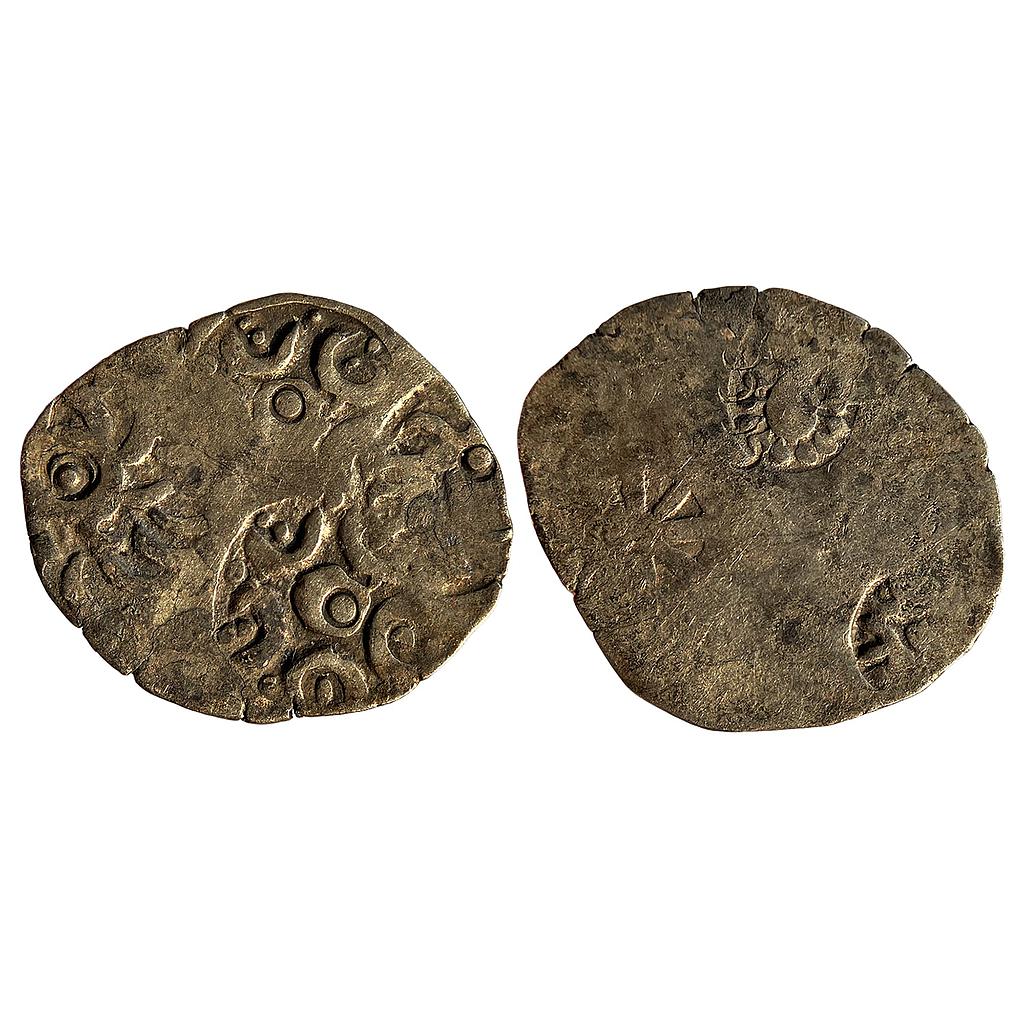 Ancient Archaic Punch Marked Coinage Kashi Mahajanapada from middle Ganga valley AABB type Silver Vimshatika