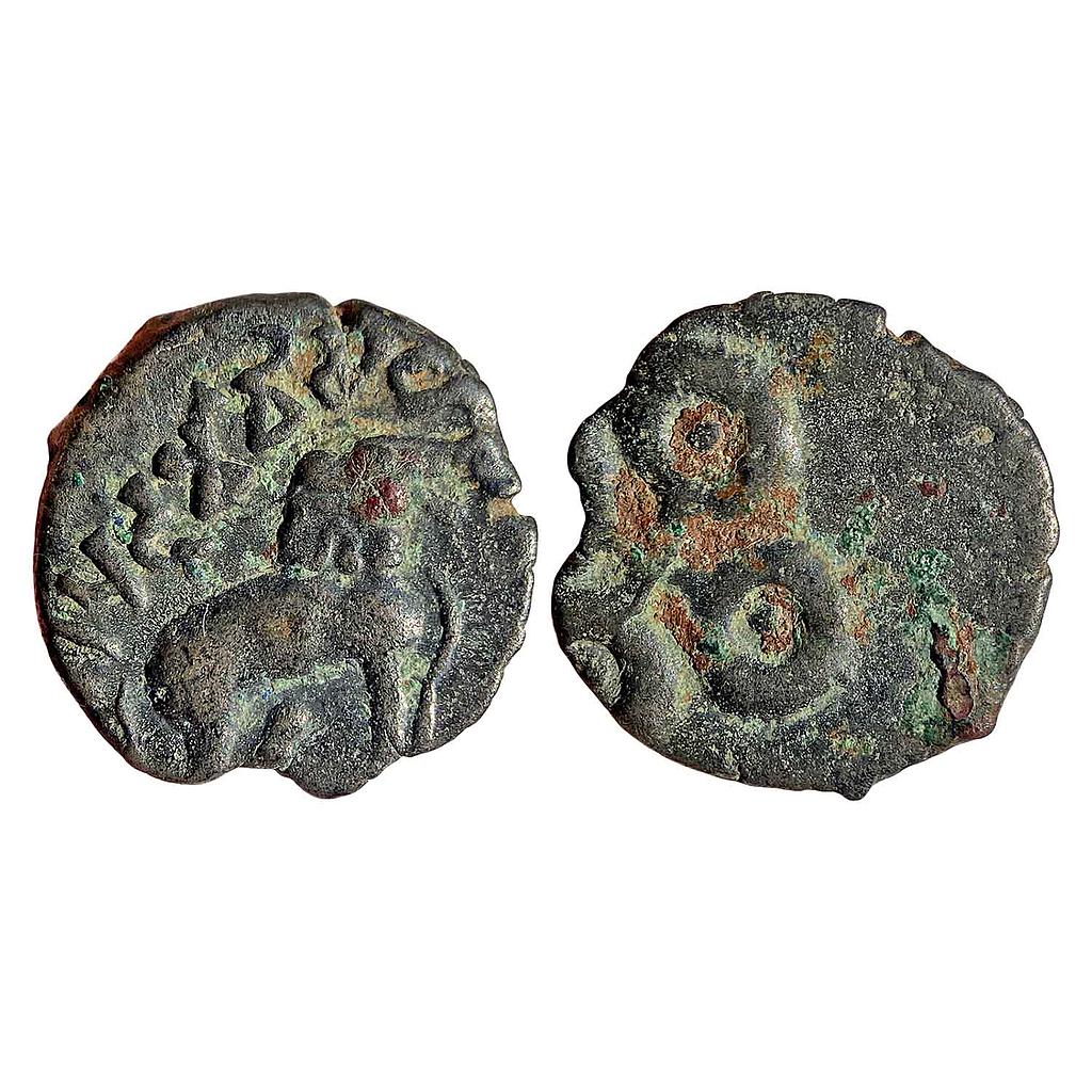 Ancient Satavahanas Siri Pulumavi Tarhala Hoard Type Copper Karshapana