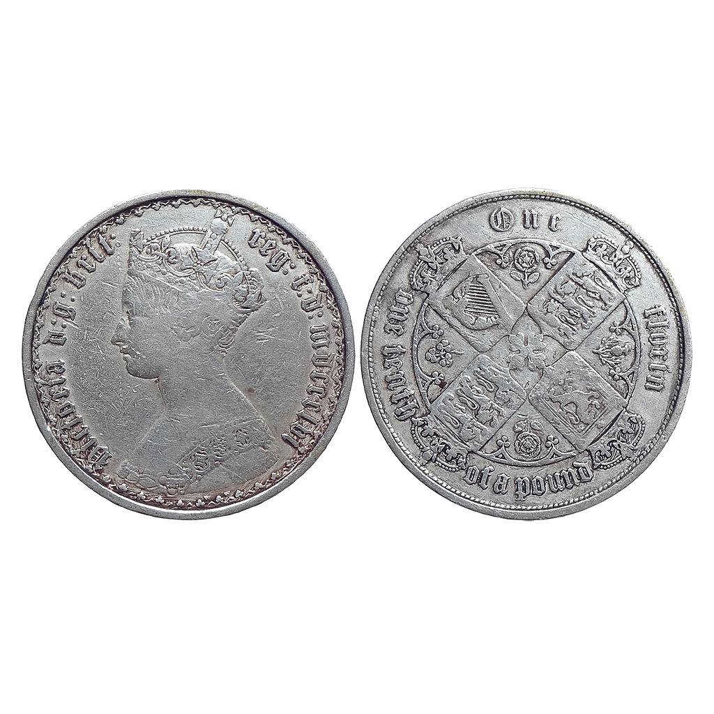 United Kingdom Victoria Silver 1 Florin